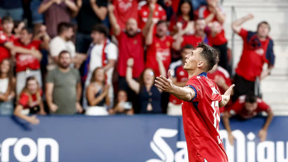 Osasuna venció 1-0 a Getafe en la fecha 3 de la liga en España con gol de Budimir - crédito Osasuna