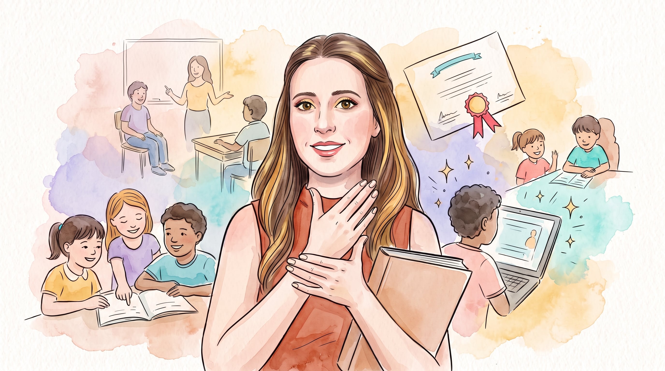 La docente Rebeca Soundy creó el proyecto LESSA Virtual en 2020 para expandir las lecciones de lengua de señas a distintos departamentos del país. (Imagen Ilustrativa Infobae)