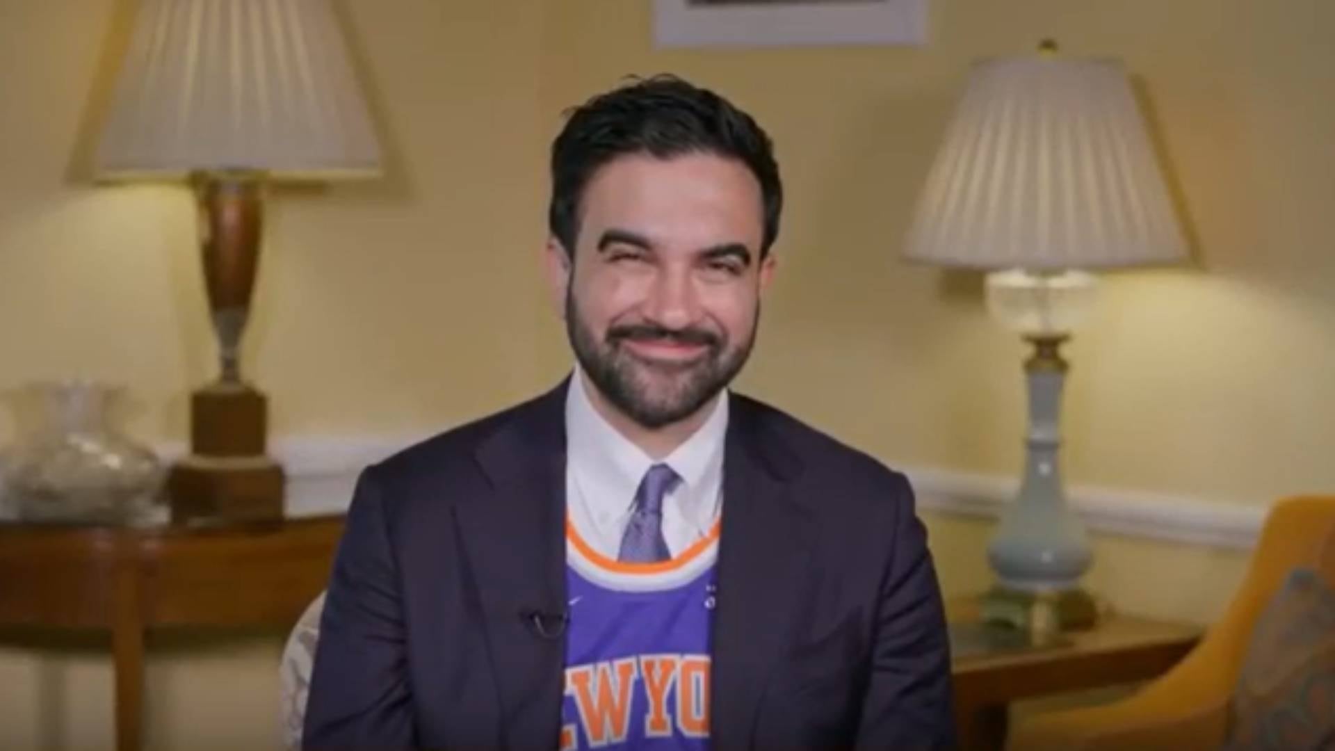 Zohran Mamdani asistió al Madison Square Garden durante el Juego 3 de la final de la NBA, el único partido que los Knicks perdieron ante los San Antonio Spurs (MS Now)