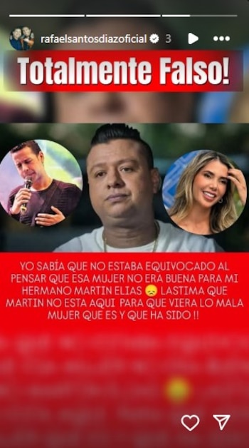 Rafael Santos negó haber dicho