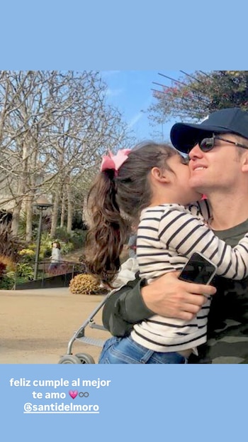 Catalina acompañó su mensaje en