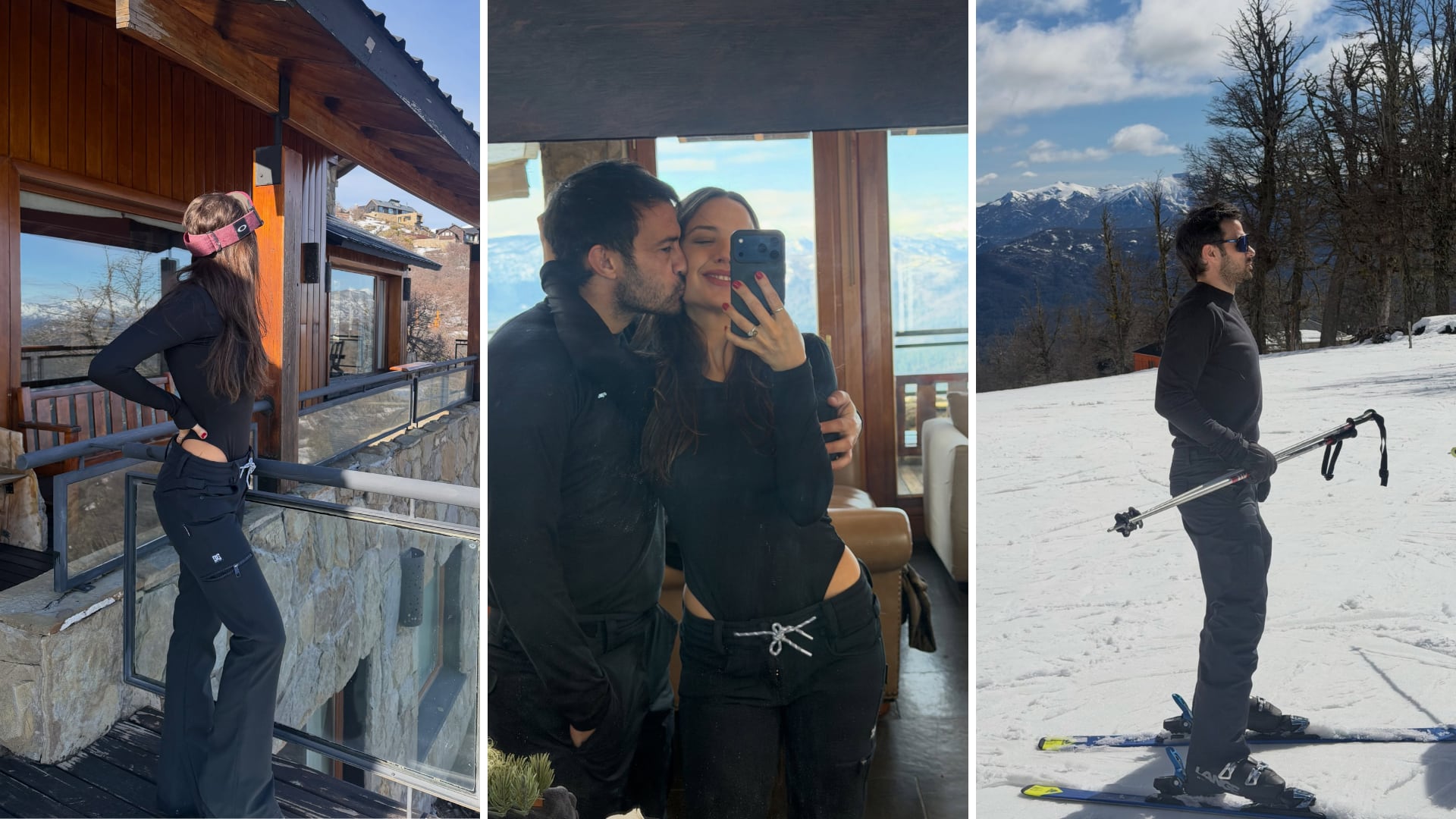 Ivana Figueiras y Darío Cvitanich disfrutaron de una escapada romántica en Bariloche