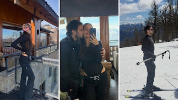 Ivana Figueiras y Darío Cvitanich mostraron su escapada romántica a Bariloche: nieve, jacuzzi y amor