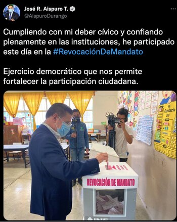 El panista participó en la