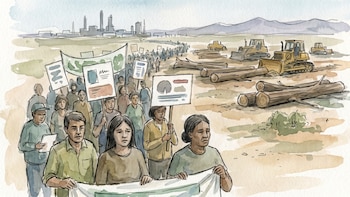 Denuncian tala de 200 árboles centenarios en Ciudad Juárez para construir parque industrial, lo califican como ecocidio