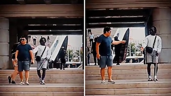 Se hizo pasar por ciego