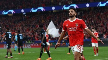 Benfica goleó 5-1 a Brujas