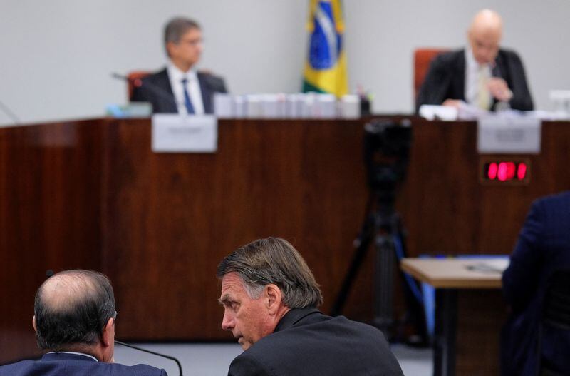 Jair Bolsonaro ante el Tribunal Supremo de Brasil (REUTERS/Diego Herculano)
