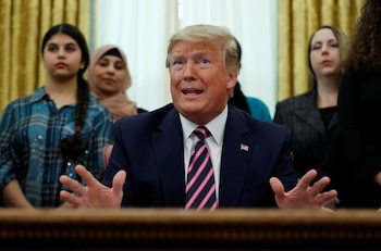 El mandatario estadounidense Donald Trump