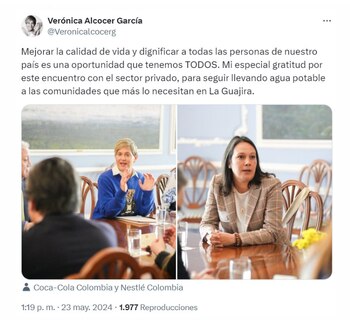 Verónica Alcocer, primera dama, se