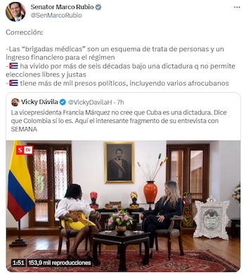 Declaraciones de Marco Rubio sobre