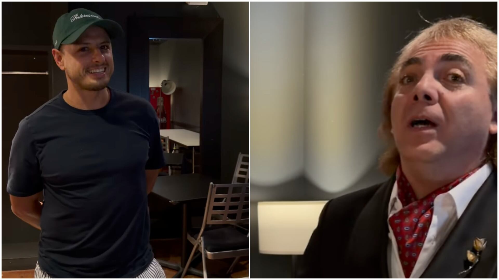 Chicharito Hernández canta junto a Cristian Castro ‘Volcán’ de José José y redes le recomiendan no dejar el futbol