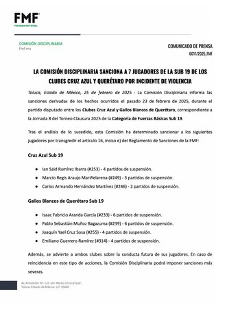 Jugadores de Cruz Azul y