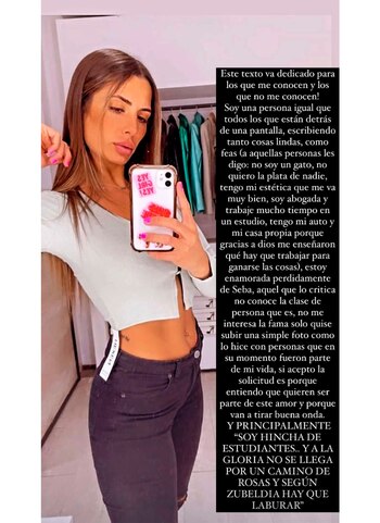 La respuesta de Valentina Martín