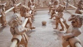 El futbolito estilo prehispánico más original rumbo al Mundial 2026 que conmemora el ancestral juego de pelota