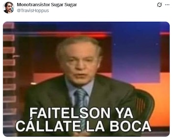 Aficionados respondieron con memes e insultos, acusando a Faitelson de parcialidad y falta de profesionalismo. (X/TravisHoppus)