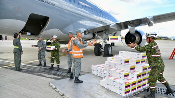 Colombia envió 15 toneladas de