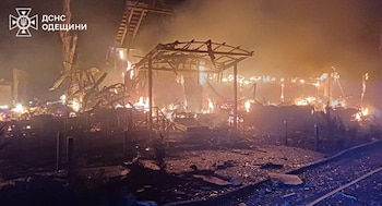 Instalaciones dañadas por el fuego