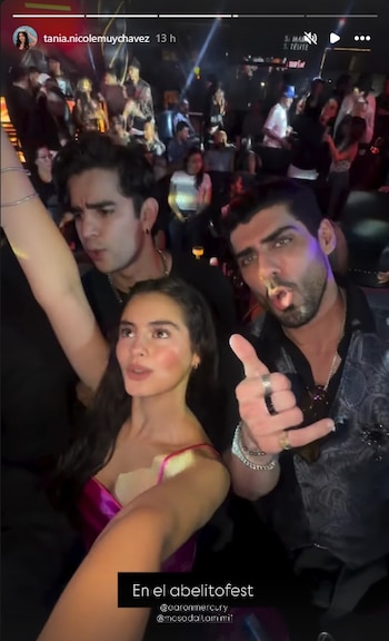 Tania Nicole en la fiesta del Abelito (Instagram/@tania.nicolemuychavez)