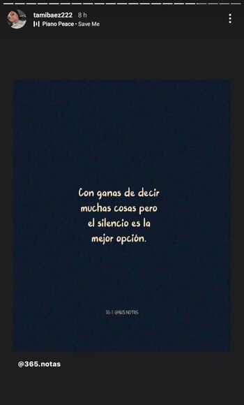 La influencer habló frente a