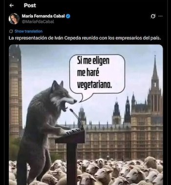 María Fernanda Cabal lanzó