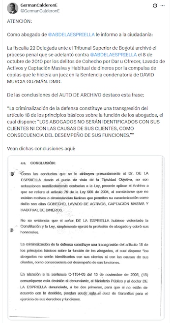 - crédito @GermanCalderonE/X