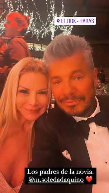 Marcelo Tinelli junto a Soledad