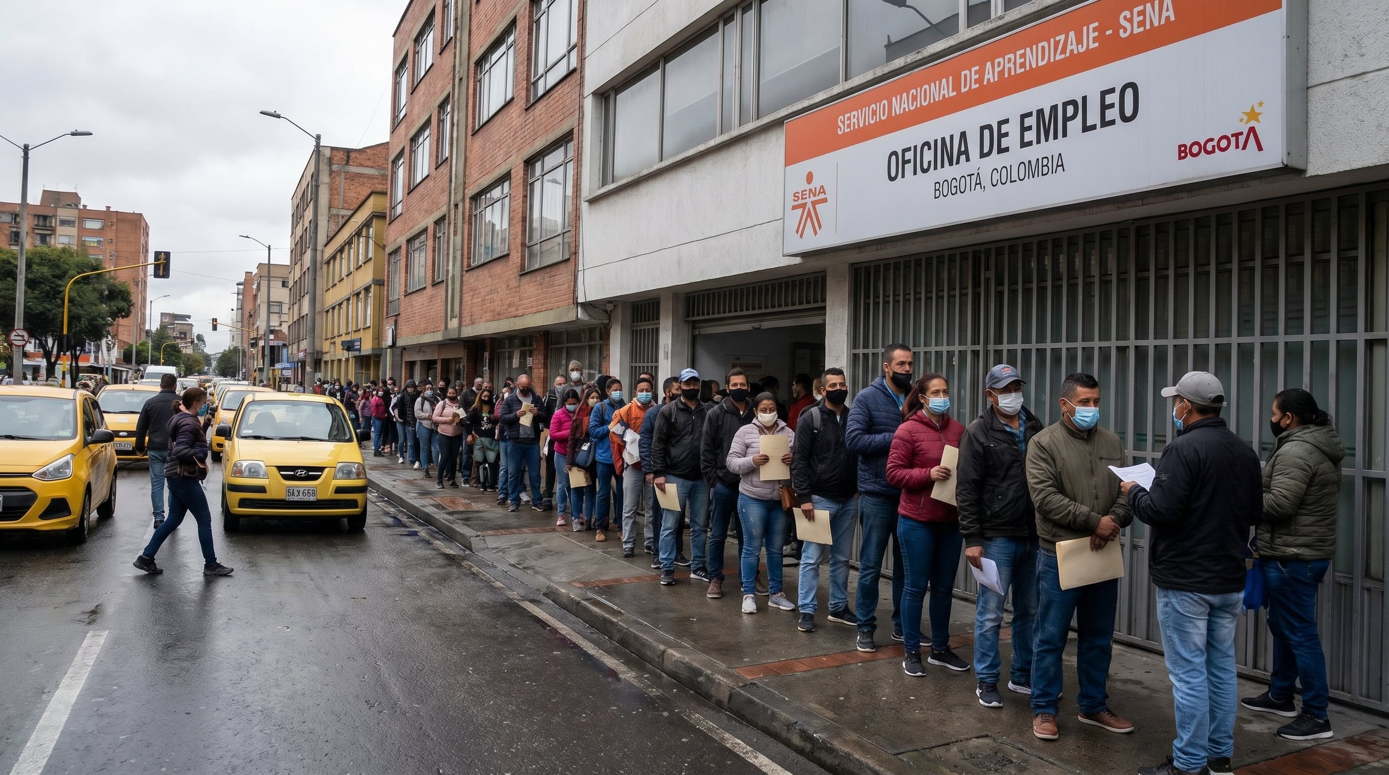 El Dane reportó que en marzo de 2026 la tasa de desocupación nacional llegó a 8,8%, la más baja para ese mes desde 2001- crédito VisualesIA