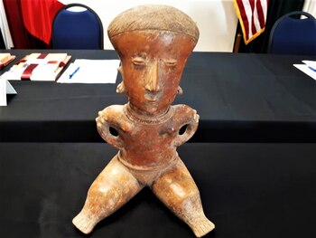 Una de las piezas repatriadas