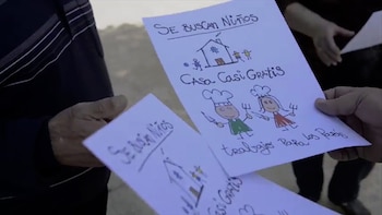 "Se buscan niños", el mensaje