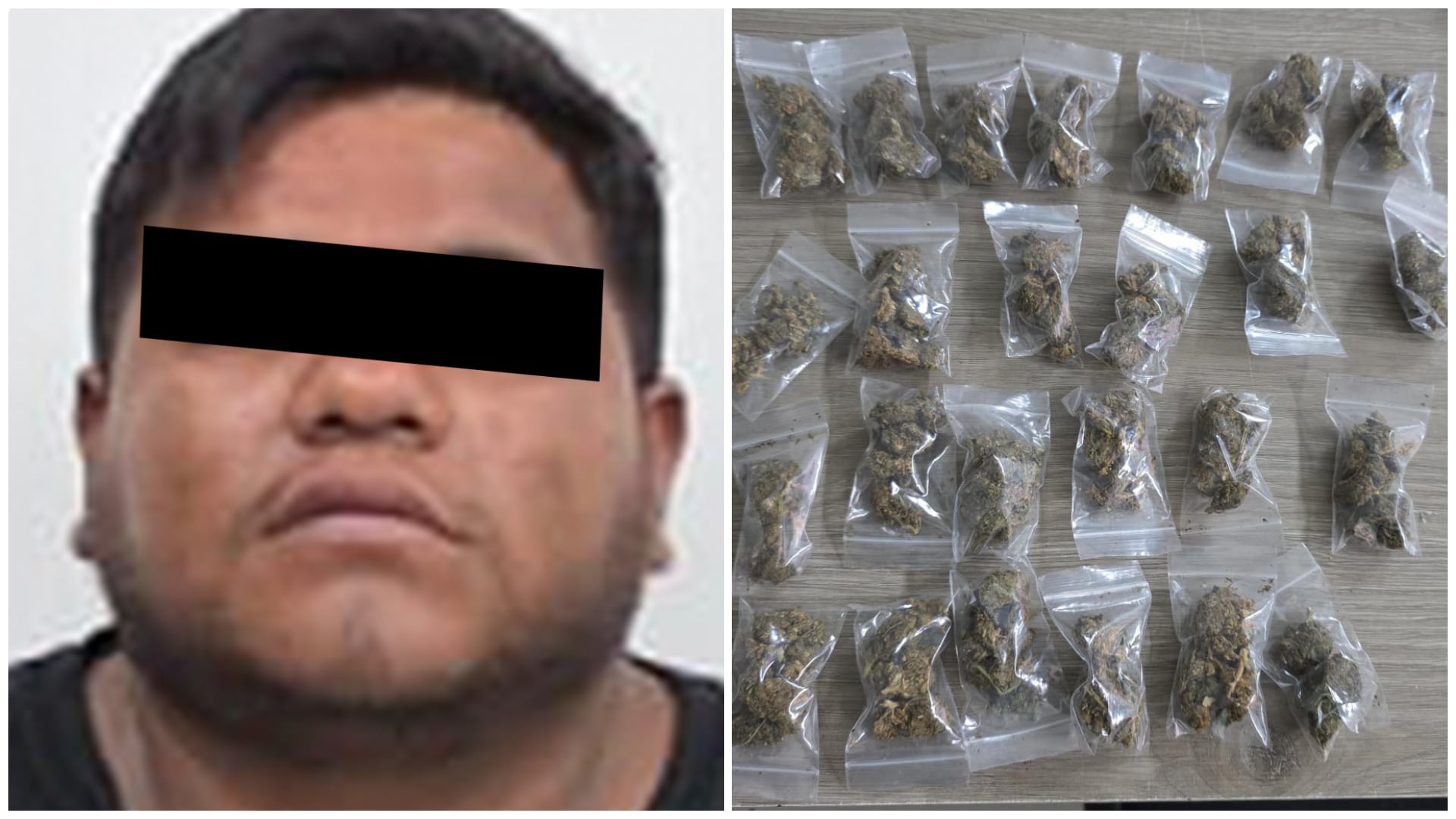 Detenido por elementos de la policía capitalina en la colonia Juárez. Crédito: SSC