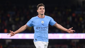 Julián Álvarez con el mejor