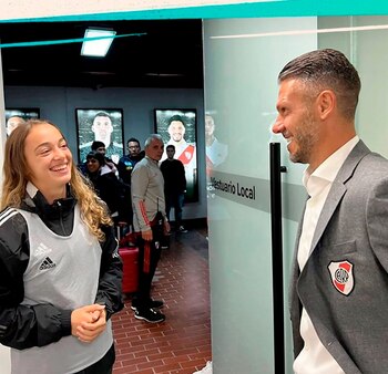 Martín Demichelis dialogó con Delfina