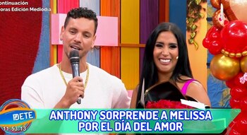 Melisa Paredes fue sorprendida por Anthony Aranda. Préndete.