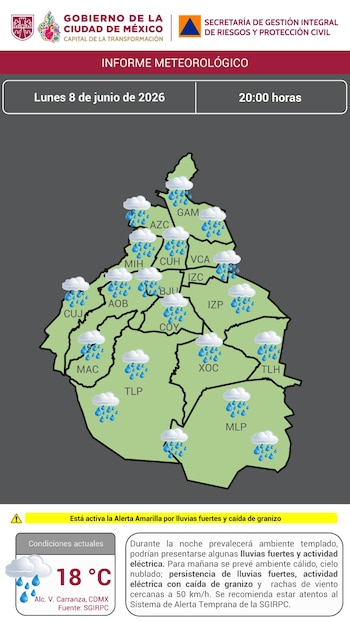 Lluvias en CDMX.