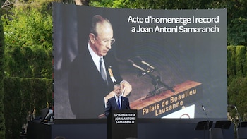 El Rey destaca el deporte como "herramienta para la paz" y la dignidad en el homenaje a Samaranch