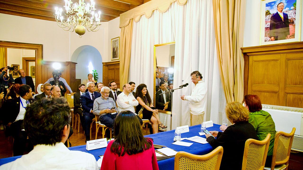 Gustavo Petro sostuvo que existe una semejanza significativa entre el mundo árabe y el latinoamericano - crédito Presidencia