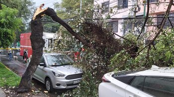 Debido a la fuerte tormenta