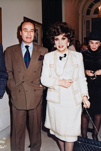 Gino Bogani con Gina Lollobrigida