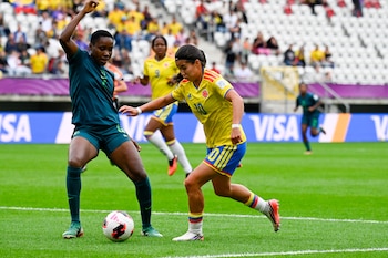 Mariana Silva fue otra de las figuras de la selección Colombia con dos opciones de gol contra Nigeria - crédito FCF