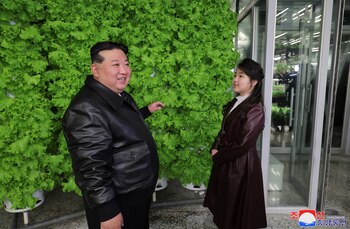 Kim Jong-un y Kim Ju