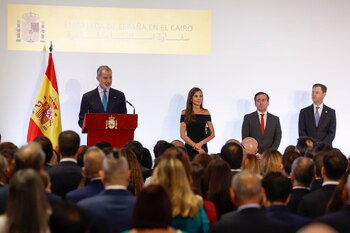 Los reyes a su llegada