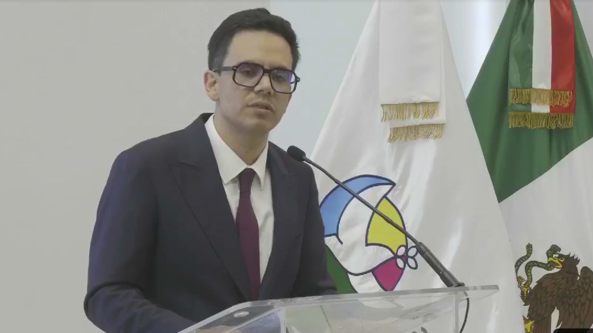 El secretario de gobierno del estado, Rodrigo Reyes Mugüerza, fue quien confirmó el saldo del ataque. Crédito: Gobierno de Zacatecas