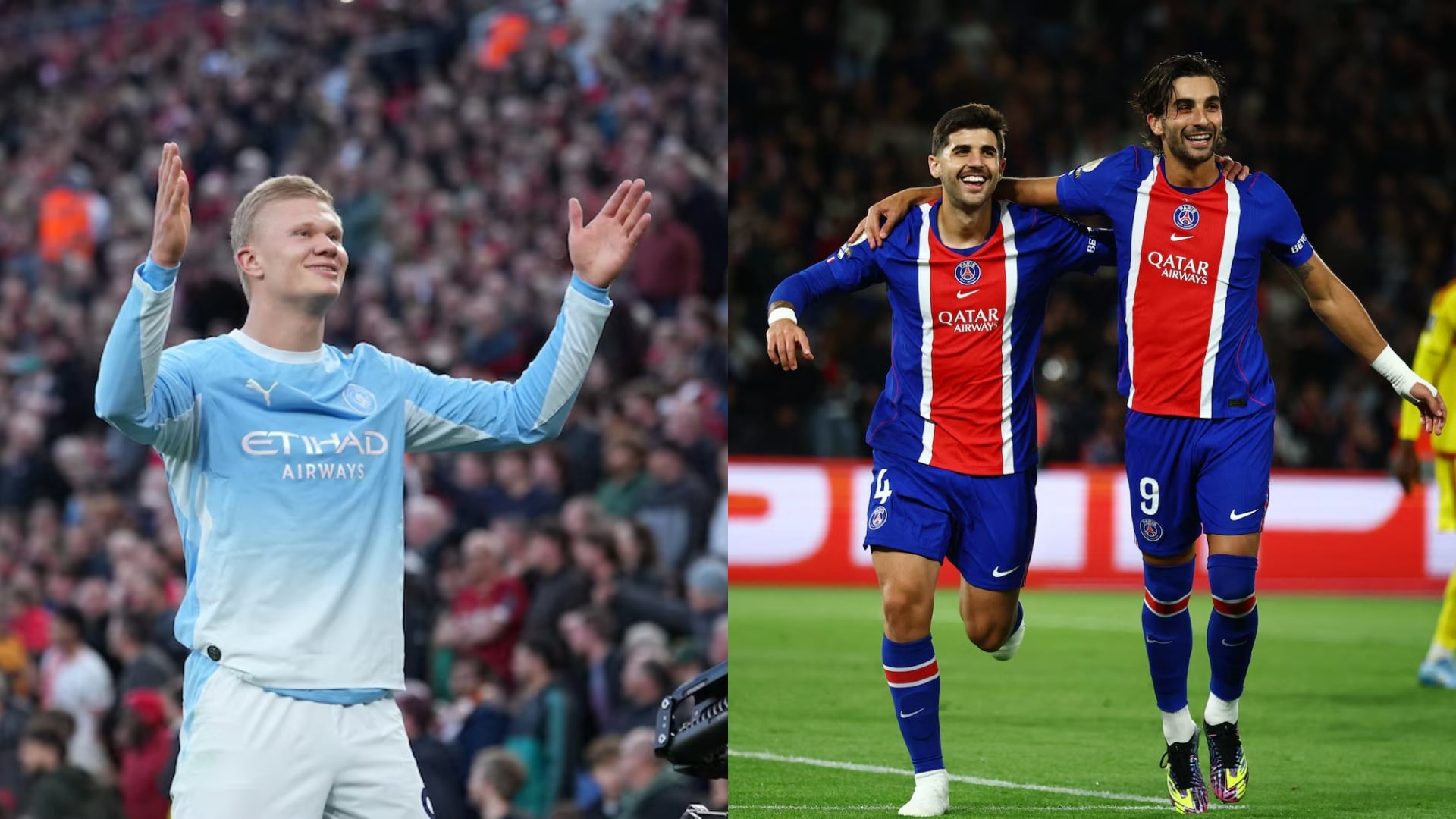 El duelo entre ingleses y franceses, es uno de los más atractivos de la jornada en la Champions League - crédito AP Foto/Jon Super & REUTERS/Sarah Meyssonnier