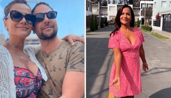 Mónica Sánchez feliz al lado