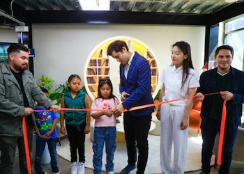 La Oficina Nacional del Bitcóin inauguró la tercera Zona Bitcóin en el CUBO Panchimalco para promover la educación digital y en criptomonedas. (Foto: Diario El Salvador)