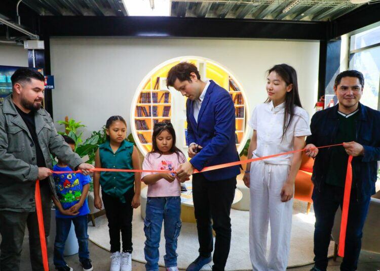 La Oficina Nacional del Bitcóin inauguró la tercera Zona Bitcóin en el CUBO Panchimalco para promover la educación digital y en criptomonedas. (Foto: Diario El Salvador)