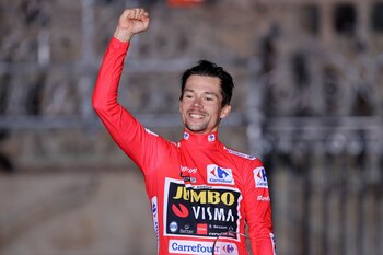 El ciclista esloveno Primoz Roglic,