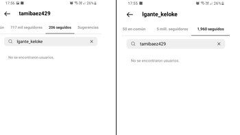 L-Gante y Tamara Báez se dejaron de seguir en las redes