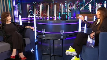 Patricia Palmer junto a Moria